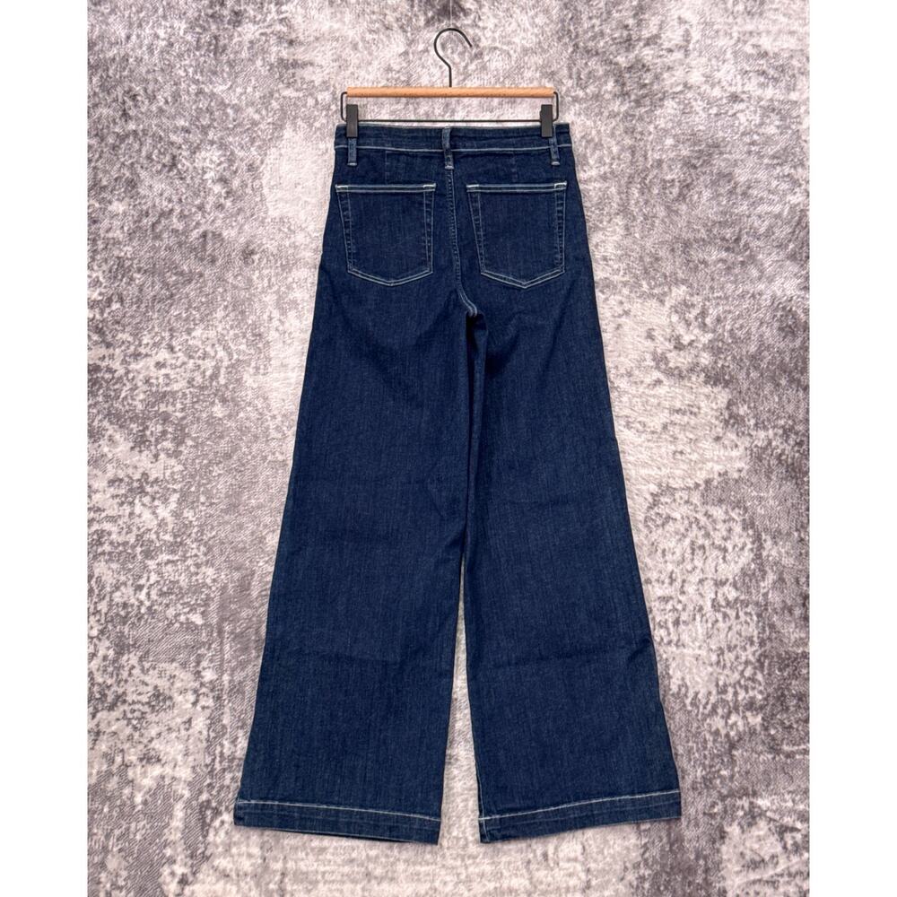 FRAME Francoise Wide Leg Jeans 26 Womens Virgo Dark Wash Denim - Picture 2 of 7